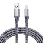 Nylon 1.8M Braided Cord USB To Type-c Data Sync Charge Cable With 110 Copper Wires Support Fast Charging For Galaxy Huawei Xiaom