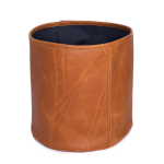 Leather Utility Basket - Tan
