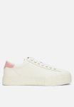 Tommy Hilfiger Foxing Flatform Leather Sneaker - Ivory