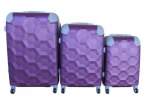 Smte 3 Piece Luggage Set Purple With Keychain