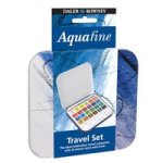 Dr. Aquafine Travel Set 24 Colours - Watercolour Paint Half Pans