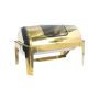 Kcw:rectangular Chafing Dish With Window - Gold