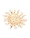 Goldair Gold Diamante Sun Brooch