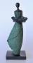 Lady In Petal Design Dress Holding Bird Feeder 50X20X13.5CM