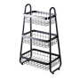 3-TIER Black Storage Cart