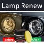 Car Headlight Restoration Kit - Crystal Plated Polish & Scratch Remover Yellowing Prevention