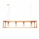 4 Light Box Pendant Black - Black