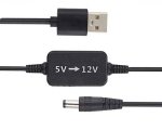 Step Up Voltage Converter USB 5V-12V Power Bank To Wi-fi Router