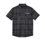 Enduro Short Sleeve Performance Plaid Shirt – Black Plaid
