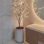 Lagoon Tall Japi Planter In Off White - 2 Sizes - Medium