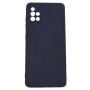 High Quality Plain Silicone Phone Case For Samsung Galaxy A51 - Black