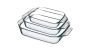 Set Of 3 Rectangular Roaster Casserole Dish Set