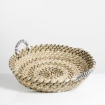 Maize Basket Tray Large - Black white