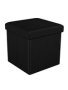 Fine Living Storage Ottoman Single - Black