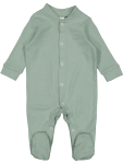 Sage Green Cotton Babygrow - Newborn Green