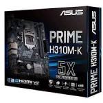 Asus Prime H310M-K R2.0 LGA1151 Socket For 8TH Generation Intel Core I7 I5 I3 Pentium And Celeron Processors