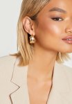 Chunky Tubular Hoop Earrings - Gold
