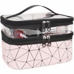 Double Layer Makeup Toiletry Cosmetic Bag