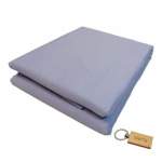 Smte Luxurious Microfiber Bed Sheets: 150X189CM+SMTE Keyring Light Purple With Keychain