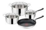 Jamie Oliver Essentials Stainless Steel 7 Piece Cookware Set