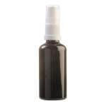 50ML Black Glass Aromatherapy Bottle With Serum Pump - White 18 410