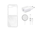 Combo Deal - Magnetic Case & Wireless Charger For Samsung Z Flip 6