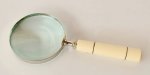 Magnifying Glass With Bone Handle – Brass Inlay – 24X10CM
