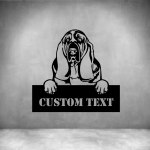 Basset Hounds With Custom Text - 450MM Rust Coat