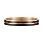 Emalie Infinite Bracelet Rose Gold Black - Medium