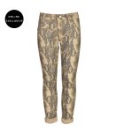 Snake Print Reversible Pants - Beige XXL
