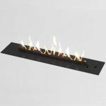 Flueless Gas Fireplace Black - 800MM Black Powder Coat