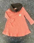 Earth Child Red Ribbed Polar Neck Dress 12 18M