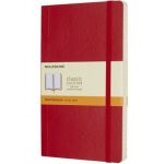 Moleskine Classic Notebook Large Ruled Scarlet Red Soft Cover 5 X 8.25