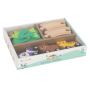 - Pretend & Play - Wooden Animal Train Set - 19PIECE