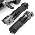 Mzs Motorcycle Front Foot Pegs Adjustable Sport Footpegs Rider Foot Pedal Rest Black Compatible With Gsxr 600 750 08-17 GSXR10