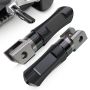 Mzs Motorcycle Front Foot Pegs Adjustable Sport Footpegs Rider Foot Pedal Rest Black Compatible With Gsxr 600 750 08-17 / GSXR1000 09-23 / Gsxs 750 1