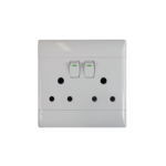 PS675R-P Double Switched Socket 16A Range