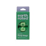 Earth Rated 60 Poop Bags On 4 Refill Rolls - Lavender Scented