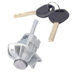 Ragbuscle Front Left Door Lock Cylinder With 2 Keys Replace 51217019975 51218244049 Compatible With Bmw 3 Series E46 1999-2005 3