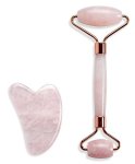 Rose Quartz Facial Roller & Gua Sha Set