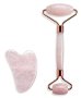 Rose Quartz Facial Roller & Gua Sha Set