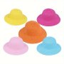 1PC Kids Summer Breathable Outdoor Beach Lightweight Sun Hat Solid Color Straw Uv Protection Bucket Cap For Children