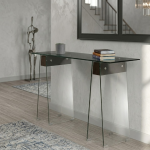 Luxury Glass Console Table With A-shape Base