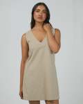 Essential MINI Dress - Large Stone