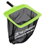Sepetrel Swimming Pool Leaf Skimmer Net Fine Nylon Mesh & Reinforced Frame Deep Rake Net Cleaning Supplies And Accessories Pole