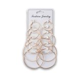 Fashion Earrings Hoop Pair 6 Pack