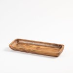 Acacia Wood Bowl Deep Rectangular - Large 42CM X 14CM X 4CM