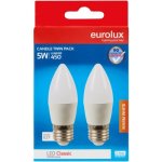 Eurolux Candle Twin Pack 5W LED Classic