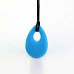 Sensory Chew Necklace Teardrop - Light Blue