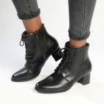 Dress Lace Bootie - Black - 8